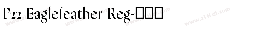 P22 Eaglefeather Reg字体转换